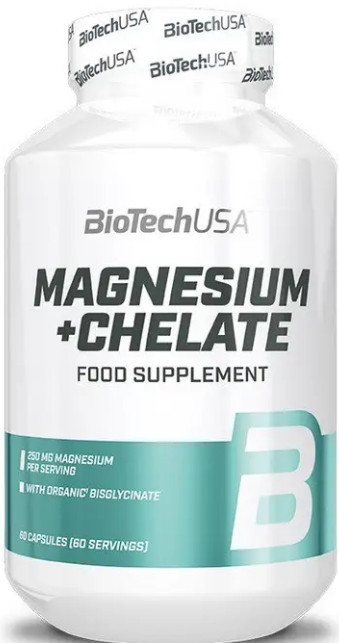 Магній BioTech Magnesium Chelate 60 капс