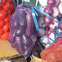 Овочева сітка з дрібною ячейкою 28х40 на 5кг. 50шт. Євро сітка-мішок для овочів.