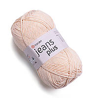 Yarnart JEANS PLUS (Джинс Плюс) № 73 персик (Пряжа напівбавовна, нитки для в'язання)
