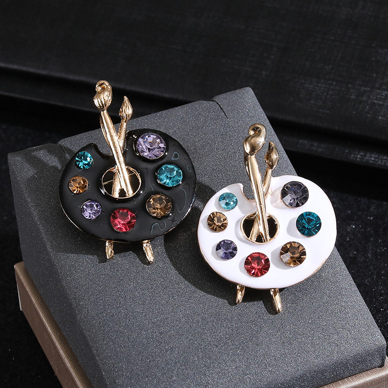 Брошка булавка Палітра для малювання, Брошка для художника/Подарунок художнику, фото 1