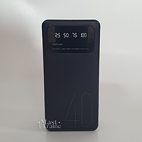 Портативний зовнішній акумулятор Power Bank 40000mAh 5Ѵ2А LED індикатор рівня заряду, 2USB виходи -Z-003-Black.