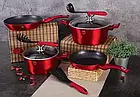 Набір для готування BerlingerHaus Set of Dishes Burgundy Metallic Line 18 pcs, фото 3