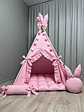 Вігвам Казка 1 БОНБОН Повний комплект, вігвам дитячий, вігвам для дівчинки, вігвам для дітей, дитяча палатка, дитячий вігвам, фото 2