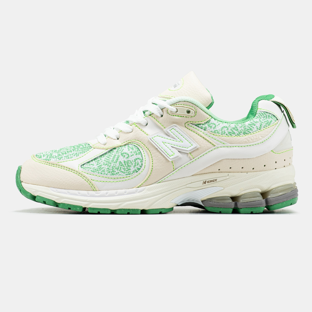Жіночі Кросівки New Balance 2002R x Ganni Beige Green / Нью Беланс 2002Р Ганні
