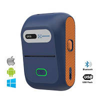 Оригінал! Принтер етикеток UKRMARK DP26BL bluetooth, USB, синій (900884) - Вища Якість!