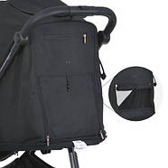 Коляска дитяча ME 1113-2 FIJI Black Matt, фото 4