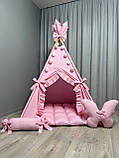 Вігвам Казка 5 БОНБОН Повний комплект, вігвам дитячий, вігвам для дівчинки, вігвам для дітей, дитяча палатка, дитячий вігвам, фото 6