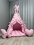 Вігвам Казка 7 БОНБОН з Корзиною Повний комплект, вігвам дитячий, вігвам для дівчинки, вігвам для дітей, дитяча палатка, вігвам, фото 6
