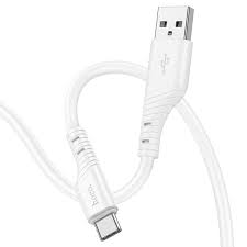 Кабель HOCO X97 Crystal color silicone charging data cable Type-C 3A 1m white /31