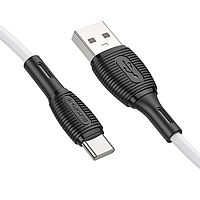 Кабель Borofone BX86 Advantage silicone charging data cable for Type-C white