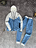 Чоловічий спортивний костюм Nike M2117 блакитний, фото 8