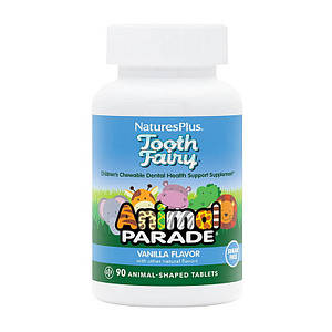 Natures Plus Animal Parade Tooth Fairy 90 animal-shaped tabs