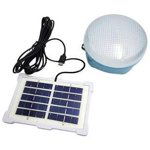 Ліхтар акумуляторна лампа Cclamp RB-CL023В LED лампа ліхтарик 3 режими роботи сонячна панель 50 Вт, фото 1