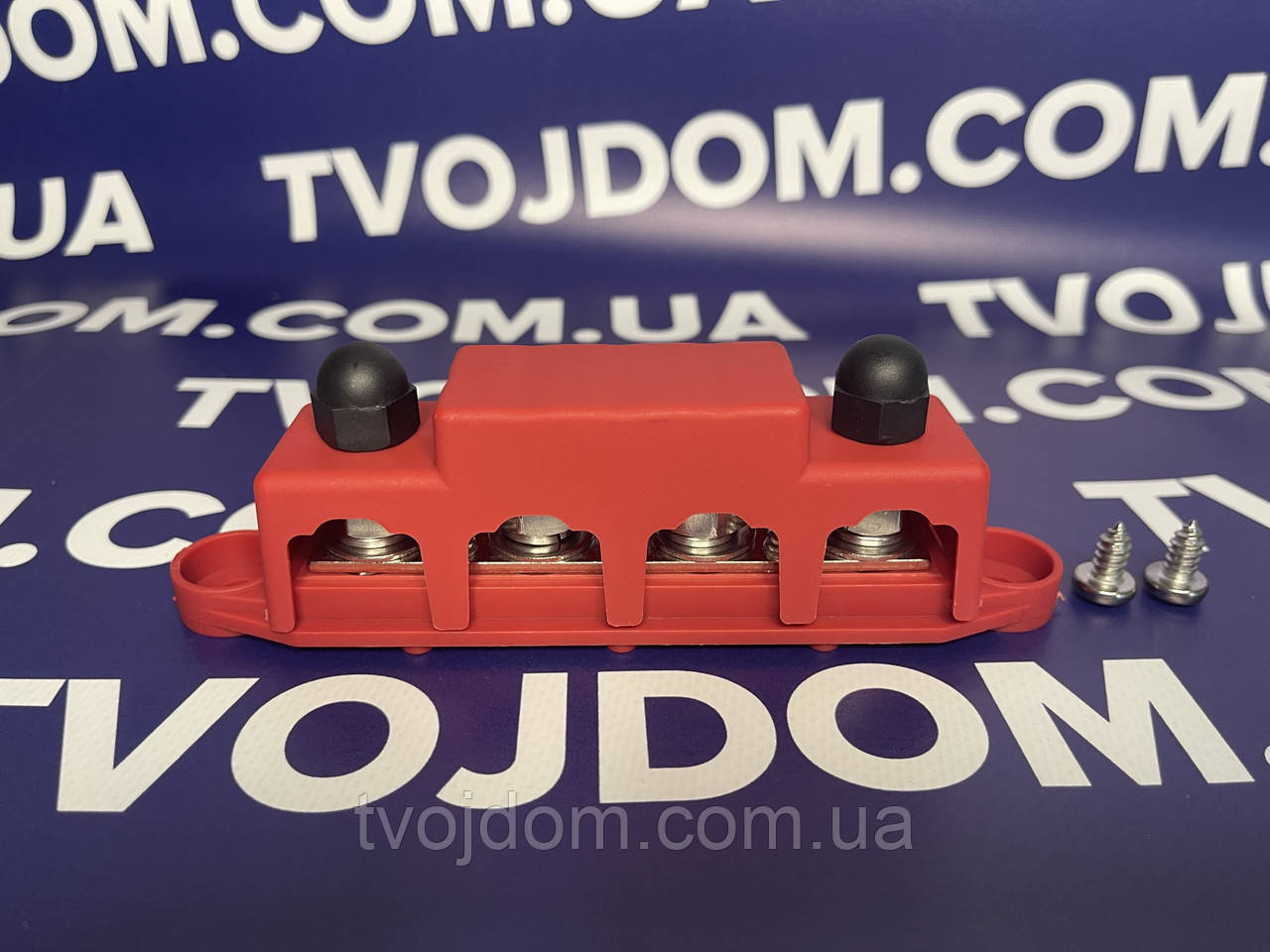 Блок розподілу живлення постійного струму 48 В 250 А для човна,вантажівки,автофургона,автомобіля M10(червоний)