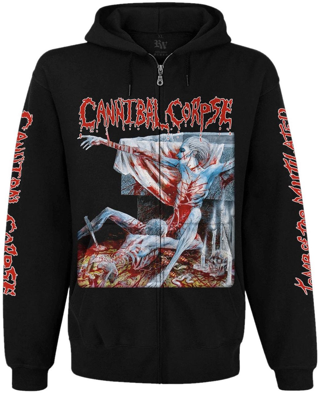 Худі Cannibal Corpse "Tomb of the Mutilated" на блискавці, Розмір M