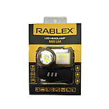 Ліхтар акумуляторний налобний Rablex RB 953 LED ліхтарик 11 режимів роботи, фото 3