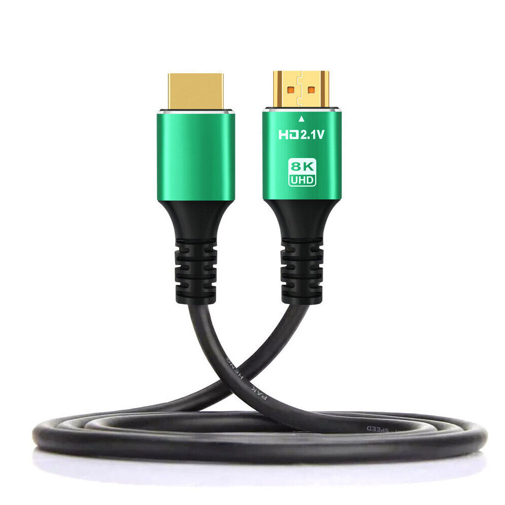 Кабель HDMI - HDMI 1.5м v2.1 8K UHD позолочений грубий, Premium