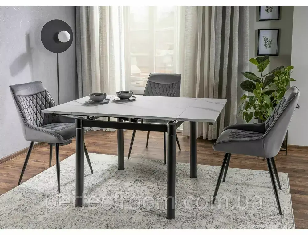 Стіл GD082 DĄB 80(131)x80, фото 1