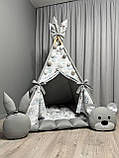 Вігвам для дітей Ведмежа на хмаринці БОНБОН Повний комплект, вігвам для хлопчика, дитяча палатка, вігвам для дівчинки, вігвам, фото 2