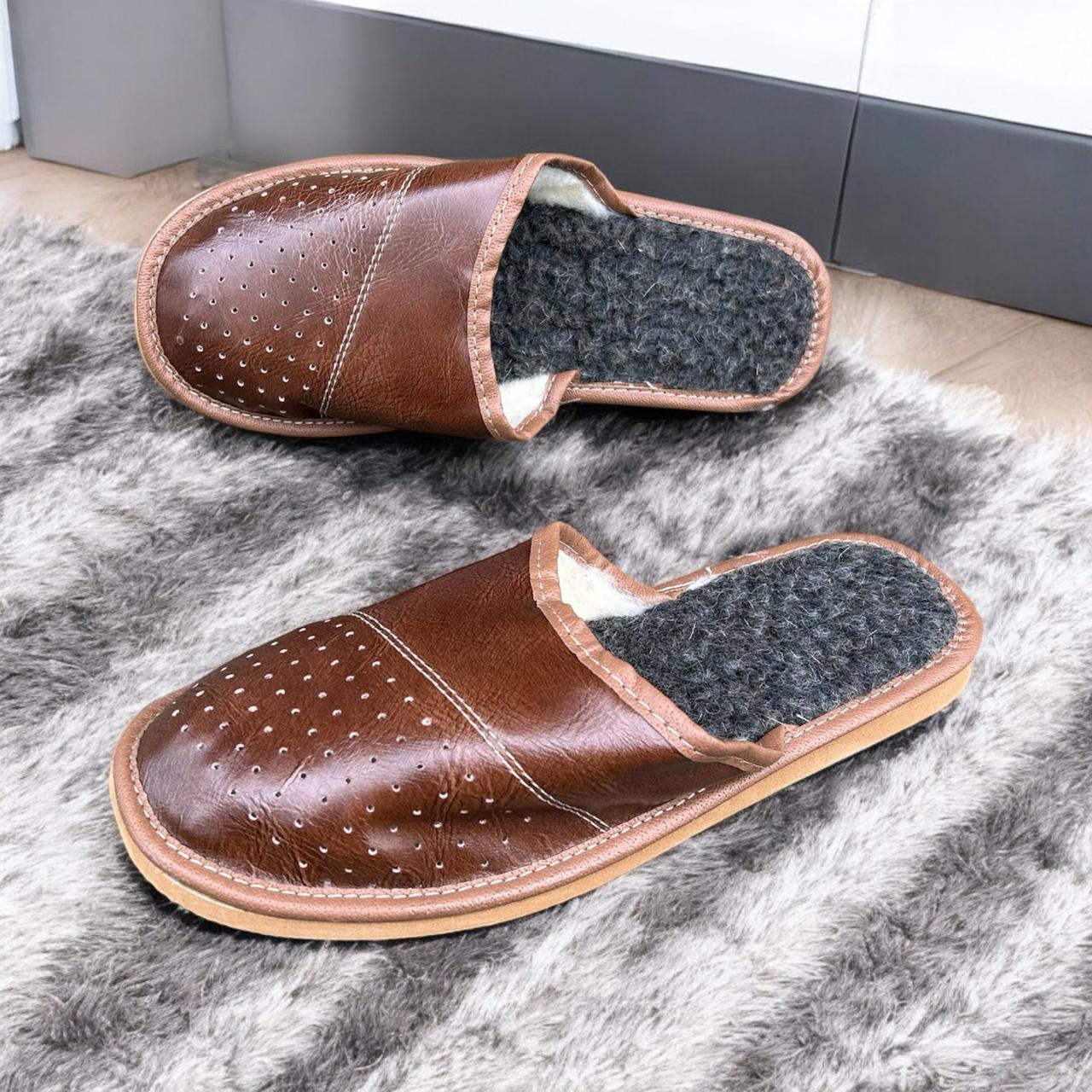 Чоловічі капці на хутрі 967-42, фото 1