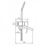 Змішувач для ванни Gappo G3207-3 Золото, фото 5