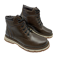 Зимові черевики для чоловіків із натуральної шкіри, фото 4