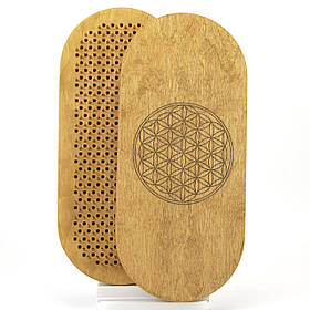 Анатомічна дошка садху з мідними цвяхами для новачків крок 10 мм, овальна, цвяхи для йоги, цвяхостояння .