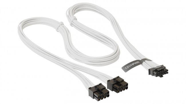 Seasonic adapter 12VHPWR PCIe 5.0 - White, фото 1