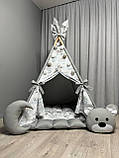 Вігвам для дітей Ведмежа на хмаринці 3 БОНБОН Повний комплект, вігвам для хлопчика, дитяча палатка, вігвам для дівчинки, вігвам, фото 2