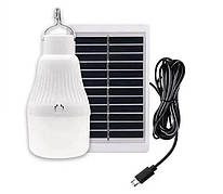 Ліхтар акумуляторна лампа CClamp CL-022 LED лампа ліхтарик сонячна панель 10 Вт