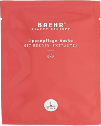 Маска-патч для догляду за губами з екстрактами ягід Baehr Lippenpflege Maske, 1 шт, фото 1