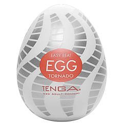 Мастурбатор-яйцо Tanga Egg Tornado зі спірально-геометричним рельєфом, 7599353 — 538