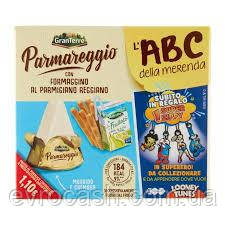 Дитячий перекус Parmareggio GranTerre ABC грісіні+сир трикутником, фото 1