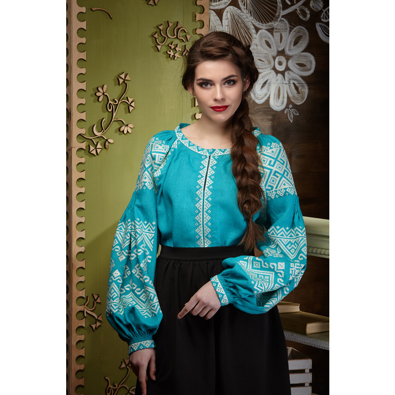 Заготовка жіночої блузки БОХО "Намисто" (ЖЕ003лЗнннн_027_017), фото 1