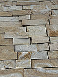 Фасадна плитка із сланцю "Золото" для цоколя, фасаду, облицювання будинку, фото 5