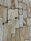 Фасадна плитка зі сланцю "Золото" для облицювання фасаду будинку та цоколя, фото 8