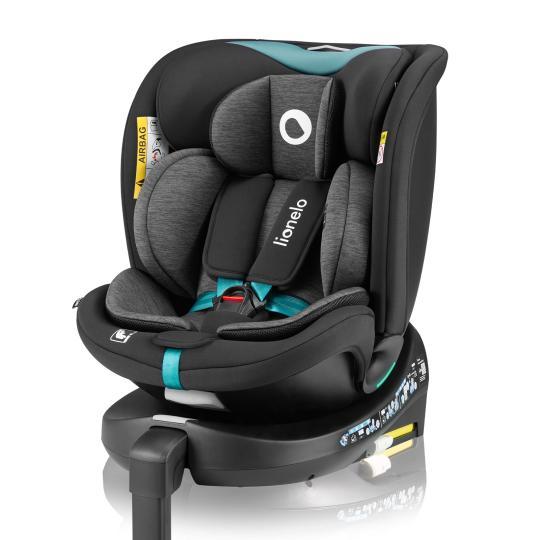 Дитяче автокрісло Lionelo NAVY I-SIZE BLACK TURQUOISE, фото 1