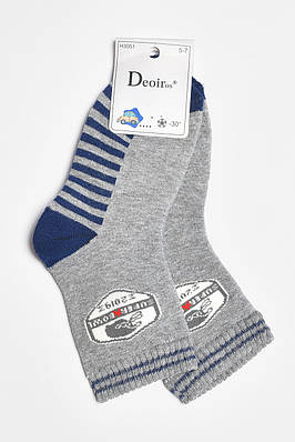 Шкарпетки дитячі для хлопчика сірого кольору р.9-11 189498T Безкоштовна доставка