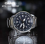 Чоловічий водонепроникний годинник Casio MTD-130D-1A4, фото 6