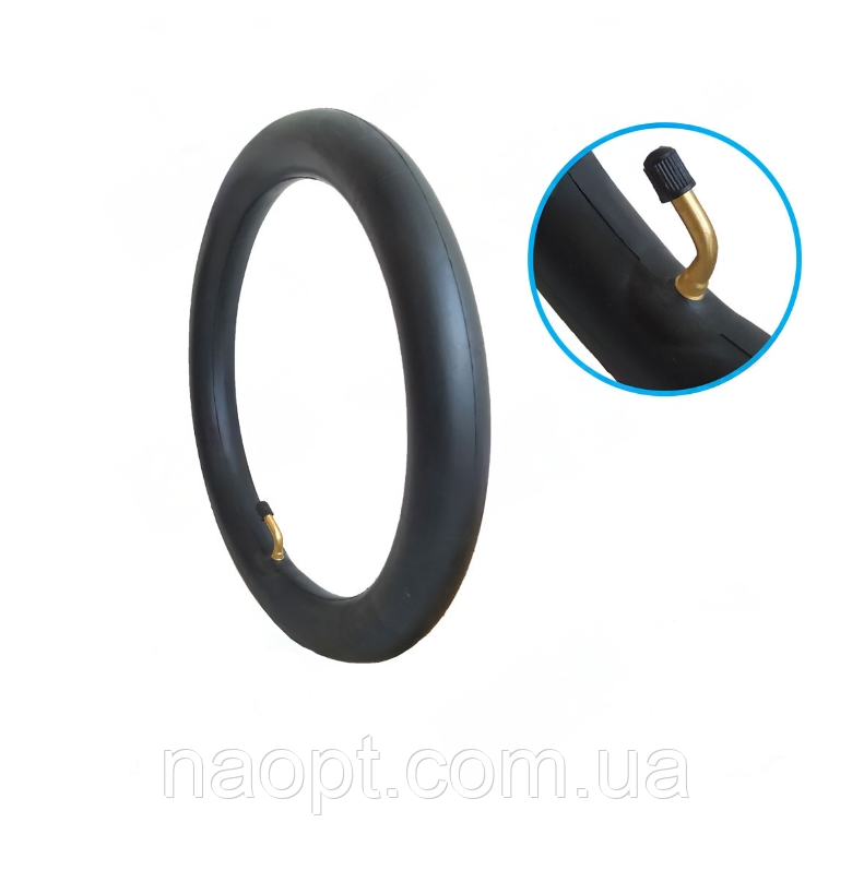 14 х 1.75 / 2.125 Камера для велосипеда Камера на коляске. Камера на электровелосипеде. Камера с кривым соском, фото 1