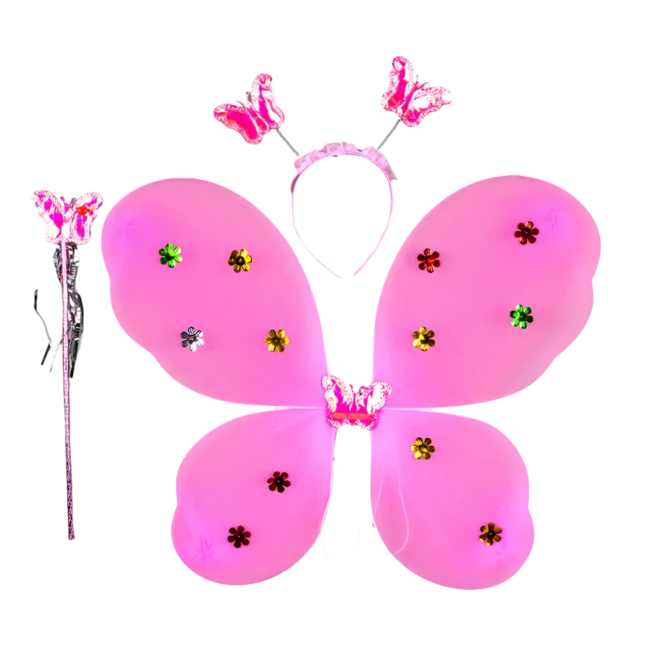 Набір карнавальні крила Феї Метелики рожеві, 45х40 см