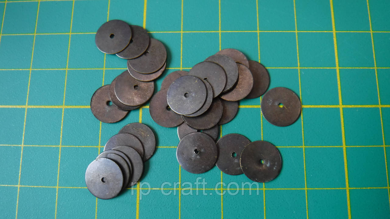 Металеве коло, чорно-коричневий колір, 9 мм, фото 1