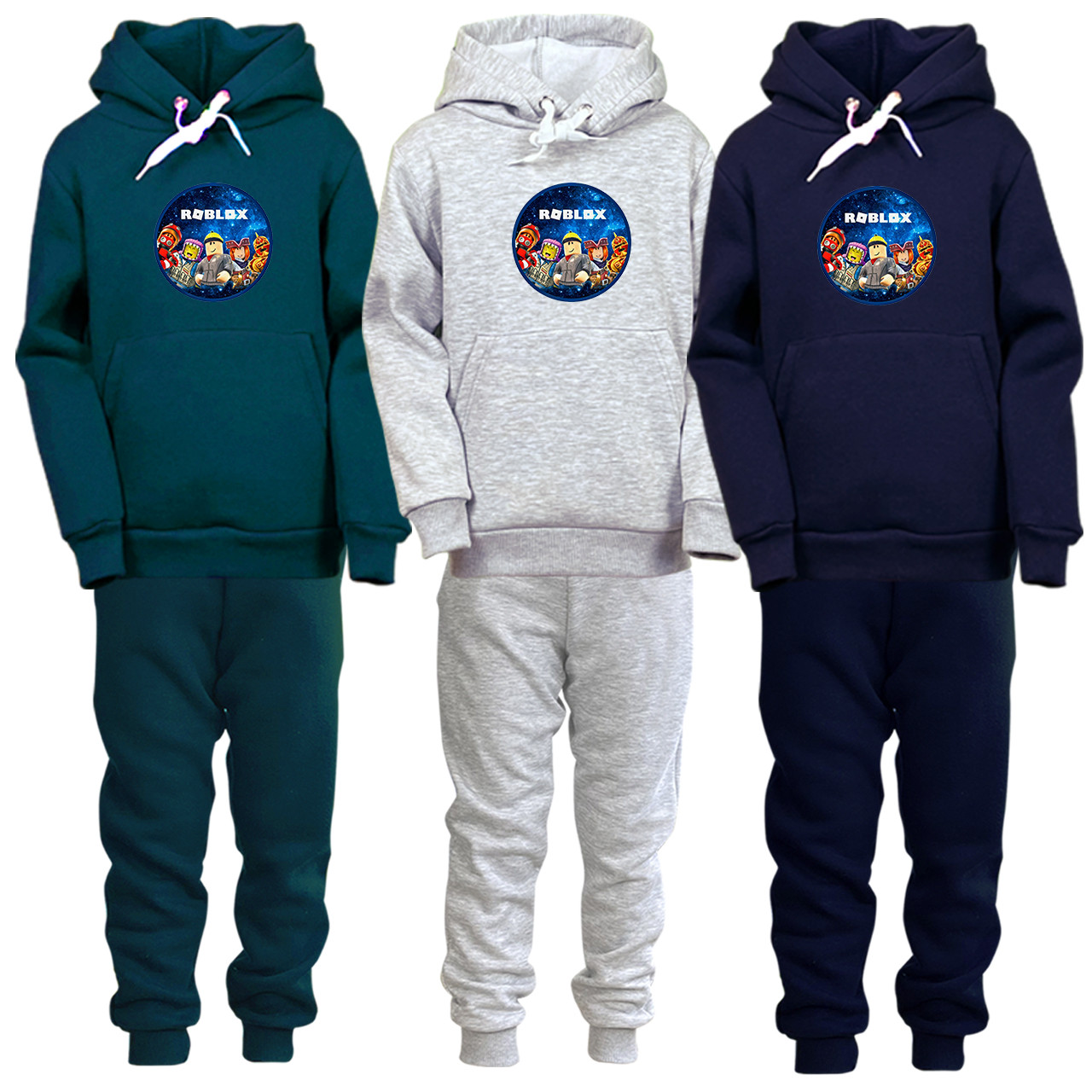 Теплий костюм для хлопчика на флісі ROBLOX, 4-16 років, фото 1