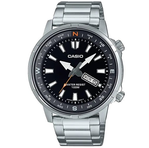 Чоловічий водонепроникний годинник Casio MTD-130D-1A4, фото 1