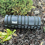 Масажний ролик PowerPlay PP_4025, EVA-піна, чорний, 33×14 см - для йоги, фітнесу, реабілітації, фото 9