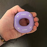 Еспандер кистьовий PowerPlay PP-4331, силіконовий, 20-25-30 кг, Фиолетовый - для зміцнення хвата і передпліччя, фото 3