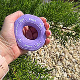 Еспандер кистьовий PowerPlay PP-4331, силіконовий, 20-25-30 кг, Фиолетовый - для зміцнення хвата і передпліччя, фото 6