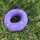 Еспандер кистьовий PowerPlay PP-4331, силіконовий, 20-25-30 кг, Фиолетовый - для зміцнення хвата і передпліччя, фото 8