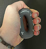 Еспандер кистьовий PowerPlay PP-4331, силіконовий, 30-35-40 кг, Сірий - для зміцнення хвата і передпліччя, фото 3