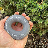 Еспандер кистьовий PowerPlay PP-4331, силіконовий, 30-35-40 кг, Сірий - для зміцнення хвата і передпліччя, фото 5